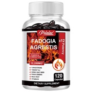 Fadogia Agrestis 12200mg with Turquoise Keto Tongkat Ali Maca Root Ginseng Vitamin D3 - Energy Workout Memory Support