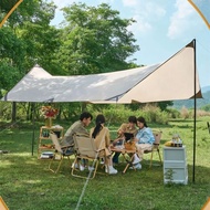 TENDA 210d camping tent canopy Flysheet measuring 5x3 meters plus complete set of pole - 7cse20