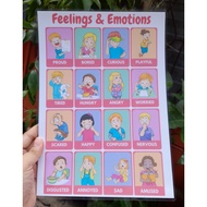 Learning Materials and Educational Charts For Kids - Laminated - Abakada English Alphabet etc...