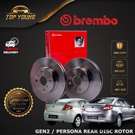 BREMBO PROTON GEN2 , PERSONA REAR (BELAKANG) 100% ORIGINAL BREMBO DISC BRAKE ROTOR & BRAKE PAD