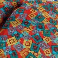 3D floral printed linen