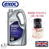 🚗∏♀❁EXOL OPTIMA SS 10W40 Semi Synthetic 4L Engine Oil Toyota Vios Altis Wish Camry (WITH OIL FILTER)