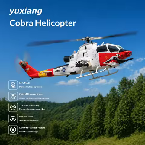 Yuxiang F112S Cobra Rc Helicopter Gps Positioning Optical Flow Laser Radar Tof Altitude Hold Realist