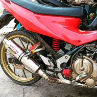 Krnalpot satria fu full stenlist model DBS full cacing Knalpot