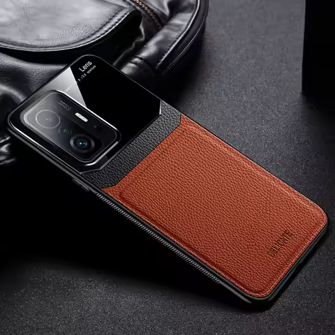 for xiaomi 11t pro case leather silicone frame bumper protect phone case for xiaomi 11t mi11t mi 11 