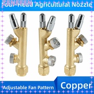ZENFFENZU Atomizing Sprayer Nozzle, 4 Nozzles Adjustable Fan Pattern Agriculture Spray Nozzle, Atomi