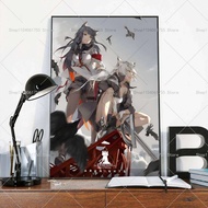 Anime Arknights Poster Self-adhesive Art Waterproof Paper Sticker Coffee House Bar Room Wall Decor