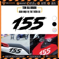 [1 Pc] Reflective Motorcycle Sticker | DVT-155 | Team Decal Sticker Hologram Sticker 7 Colors Excite