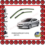 Soft Wiper Rubber - Hyundai Elantra (2011-2016) 26"/14"