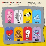 Dpsmalang Hang Tag BTS | Bts Hanging Card | Bt21 card | Hang Tag BT21 card | Bts BT21 Card