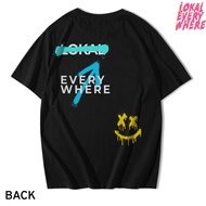 LK.EV T-shirt Grunge short black T-shirt