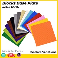 32x32 Dots Plastic Blocks Base Plates Figures Compatible Lego City Classic Toys Building Baseplate