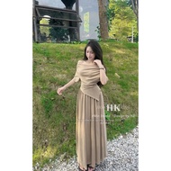 Set thiết kế áo tăm lệch vai cv xếp ly dáng dài chuẩn style trẻ trung năng động phù hợp mặc nhiều dị