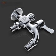 Stainless Steel 1 in 2 out Head Two Way Water Washer Tap Faucet Wash Machine Faucet AH-017C