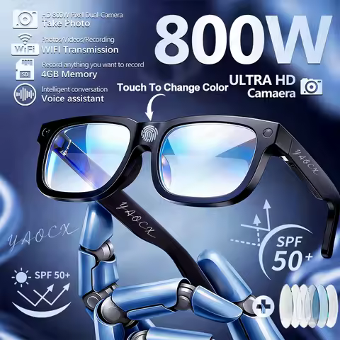 2026 New AI SmartGlasses 8MP HD Camera Shooting Everything Recognition AI Translation 4GB Storage 30
