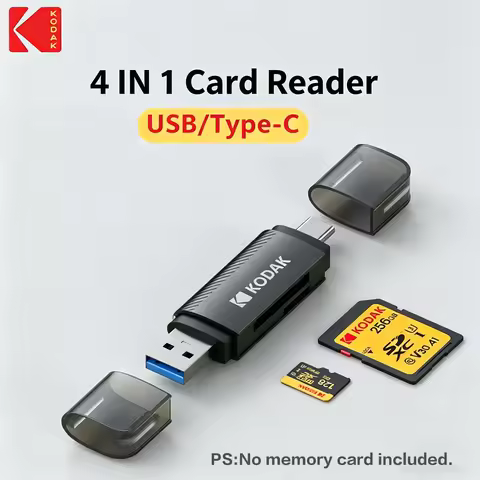Kodak C210 USB 3.0 & Type C 4 in 1 Card Reader Multifunction Adapter for SD Card Micro SD TF Card fo