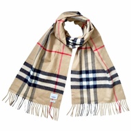 BURBERRY 經典格紋 純羊絨 圍巾