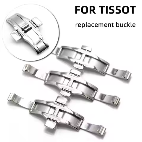 Stainless steel clasp For Tissot 1853 Lilock Durur Watch Strap Butterfly buckle Metal buckle steel w