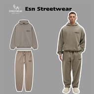 [GENUINE] Hoodie Set & Pants Essentials Fear Of God Jersey Heather Gray Authentic