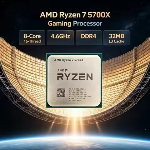 AMD Ryzen 7 5700X R7 8-Core 16-Thread L3=32M 3.4GHz Up to 4.6GHz 7nm 65W Socket AM4 DDR4 PCIe 4.0 De