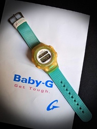 [CASIO]  Baby-G Vintage 90's 絕版型號 BG-142 水晶玻璃鏡面 尼龍錶帶 *交收及詳情請看描述
