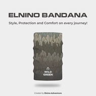 Elnino Multipurpose Headwear Mask Bandana UPF 50+ Anti UV Outdoor Neckwear - Wild Green