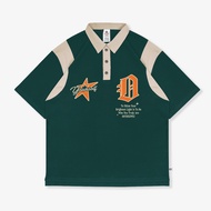 OOTDSUPPLY Oversize Rugby Polo shirt Yourself Green-Mocca | Kaos Polo Pria dan Wanita OVZ-PSRGM019