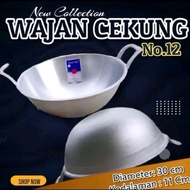 Concave Frying Pan No. 12 Aluminum Frying Pan, Shatterproof, Non-Stick, Thick Vegetable Kitchenware 