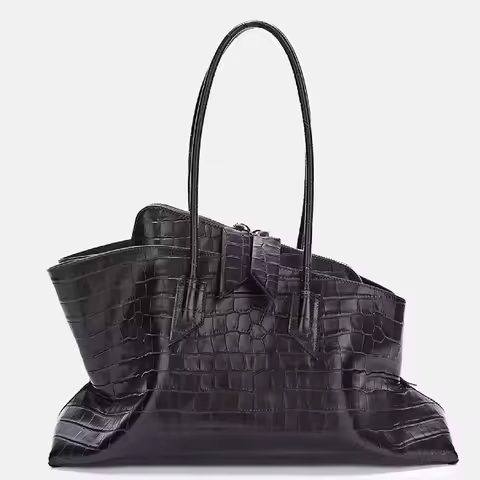 New street photography blogger fashionable retro high-end handbag tote bag for women