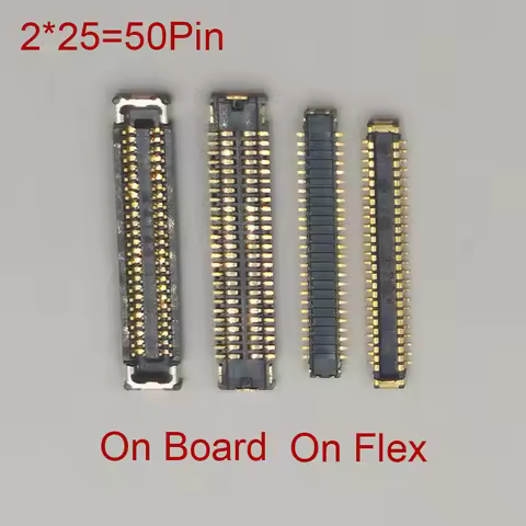 2-5Pcs 50Pin LCD Display FPC Connector For Huawei P20/Note 10/P10/P10 Plus/Mate 20/Mate10 Pro/Honor 