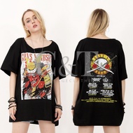 (Free Sticker) GUNS N ROSES JAPAN TOUR 2017 TSHIRT | TR 232 | GNR TSHIRTS VINTAGE DISTRO T-SHIRT | C
