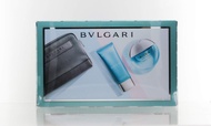 Bvlgari Aqva For Men 3 Piece Set (3.4 Oz Eau De Toilette Spray + 3.4 After Shave Balm + Pouch)