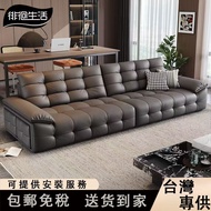 Wandering Life Italian Lawrence Genuine Leather Sofa Soft Bag Solid Wood Sofa Living Room Multiplaye