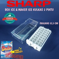 SHARP 2-DOOR ICE BOX & ICE MAKER RACK BOX LENGTH 32.5 cm ORIGINAL