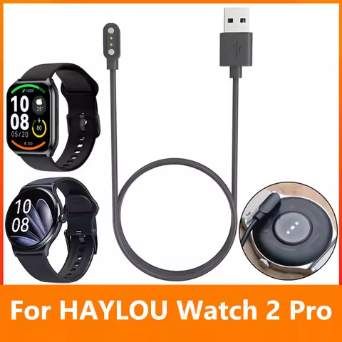 Smart Watch Charger Magnetic Charging Cable for HAYLOU Watch 2 Pro(LS02 Pro)/Solar Lite USB Charging