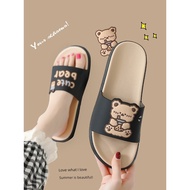 selipar perempuan selipar Sandals Slippers Female Cute Home Indoor Cartoon Bath