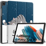 For Samsung Galaxy Tab A9 Plus Case 2023 Flip Tri PU Leather Hard PC Back Funda for Galaxy Tab A9 A9 Plus 8 11 inch Tablet Cover