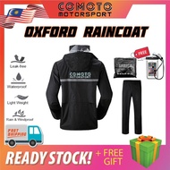 COMOTO Oxford Cloth Raincoat Motorcycle Rainsuit Rain Coat Jacket Suit Baju Hujan (Coat + Pants) FRE