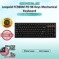 Leopold FC980M PD 98 Keys / 60% Mechanical Keyboard Dark Yellow / Grey Blue   - (Stock Clearance - 1