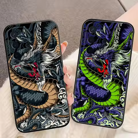 Mythical Dragon Tiger Phone Case For OPPO F31 A5X A6X A5 A6 A17 A16 A38 A53 A54 A55 A57 A58 A60 A74 