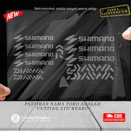Cutting Stiker Joran Daiwa Shimano Variasi Aksesoris Frame Pancingan