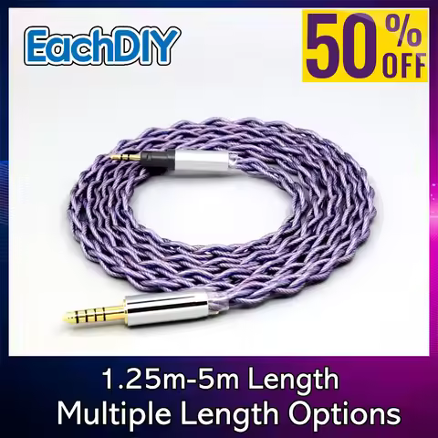 Type2 litz 7N OCC 1.8mm 140 cores Headphone Earphone Cable For Austrian Audio Hi-X15 Hi-X65 Hi-X50 X