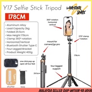 Y17 Selfie Stick Tripod 178cm Height SuperB Quality Aluminum Alloy Tripod with Bluetooth Shutter for