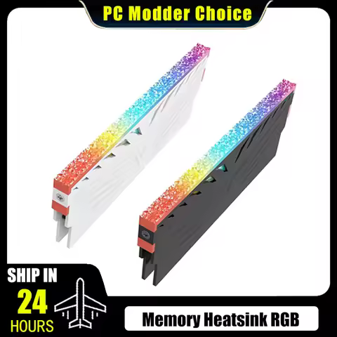 Computer Memory Heatsink RAM Cooling Vest 5V 3-PIN ARGB for Desktop RAM DDR3 DDR4 DDR5 Universal, Di