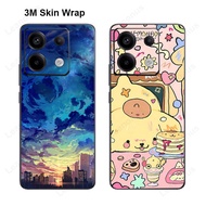 Colorful Decal Skin for Xiaomi Poco X6 Pro F6 Pro Back Screen Protector with Side Film Cover F6Pro 3