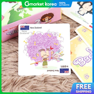 ART BOX | Artbox/Magic Bean Boucle World Travel Collection 2-5 Player Board Game Quiz Cards