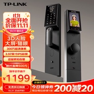 TP-LINK 智能门锁指纹锁密码锁 3D人脸识别 可视猫眼大屏 全自动电子锁防盗门锁 NFC刷脸开门WiFi SL42 pro