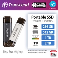 Transcend SSD ESD310 ( ESD310C ESD310S ) Dual USB 10Gbps Portable OTG SSD With USB-C &amp; USB-A 256GB 512GB 1TB 2TB