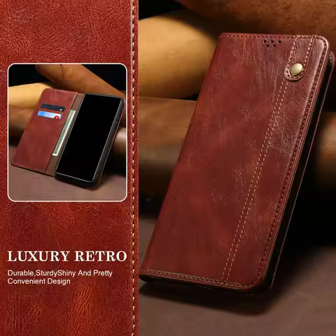 Magnet Leather Wallet Capa for Motorola Moto G17 G05 G15 G24 G34 G54 G64 G84 G85 G55 G56 04 G 54 G86