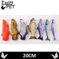Fish Shape Plush Toy - Dog/Cat Toy (20 CM) Fish Cat Toy , Fish Shape Cat Toy ,Toy With Catnip Cotton